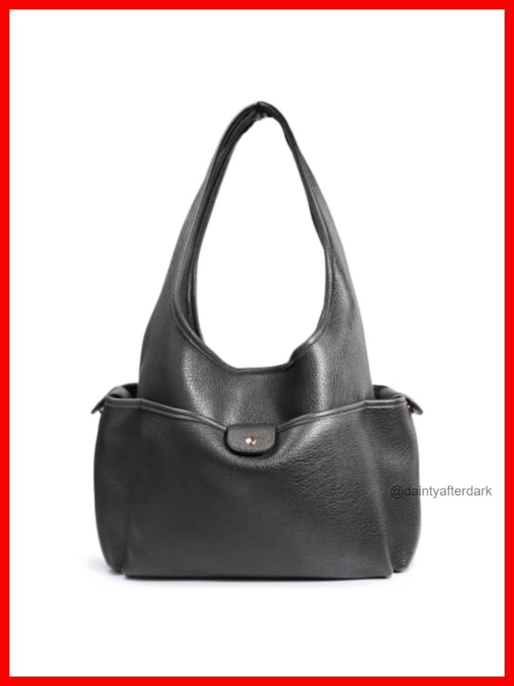 Soft Faux Leather Hobo Bag Large Multi-Pocket Shoulder Purse
